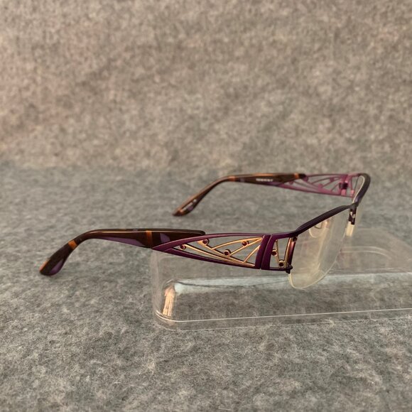 Cogan YC2132 VIO Women's Half Rim Optical/Prescription Eyeglasses Frame - Picture 3 of 14